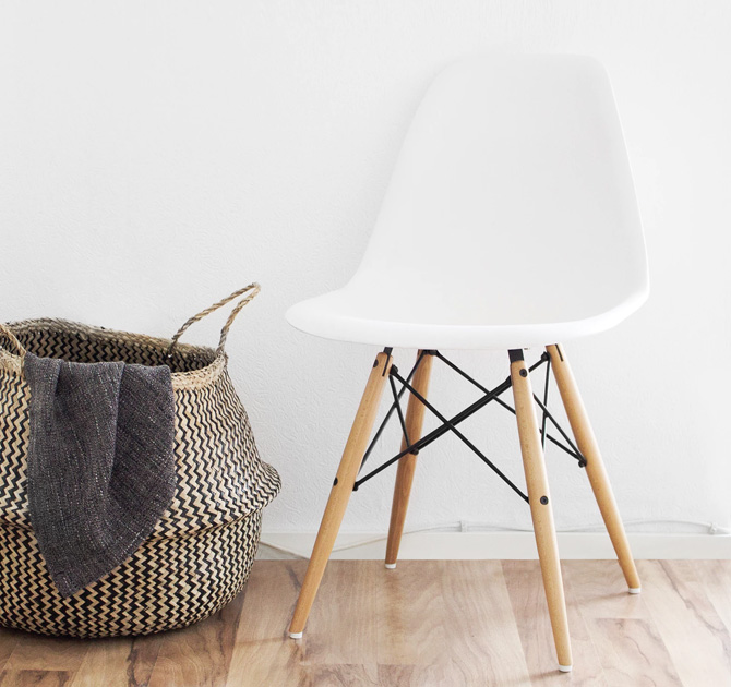 White & Wood Chair